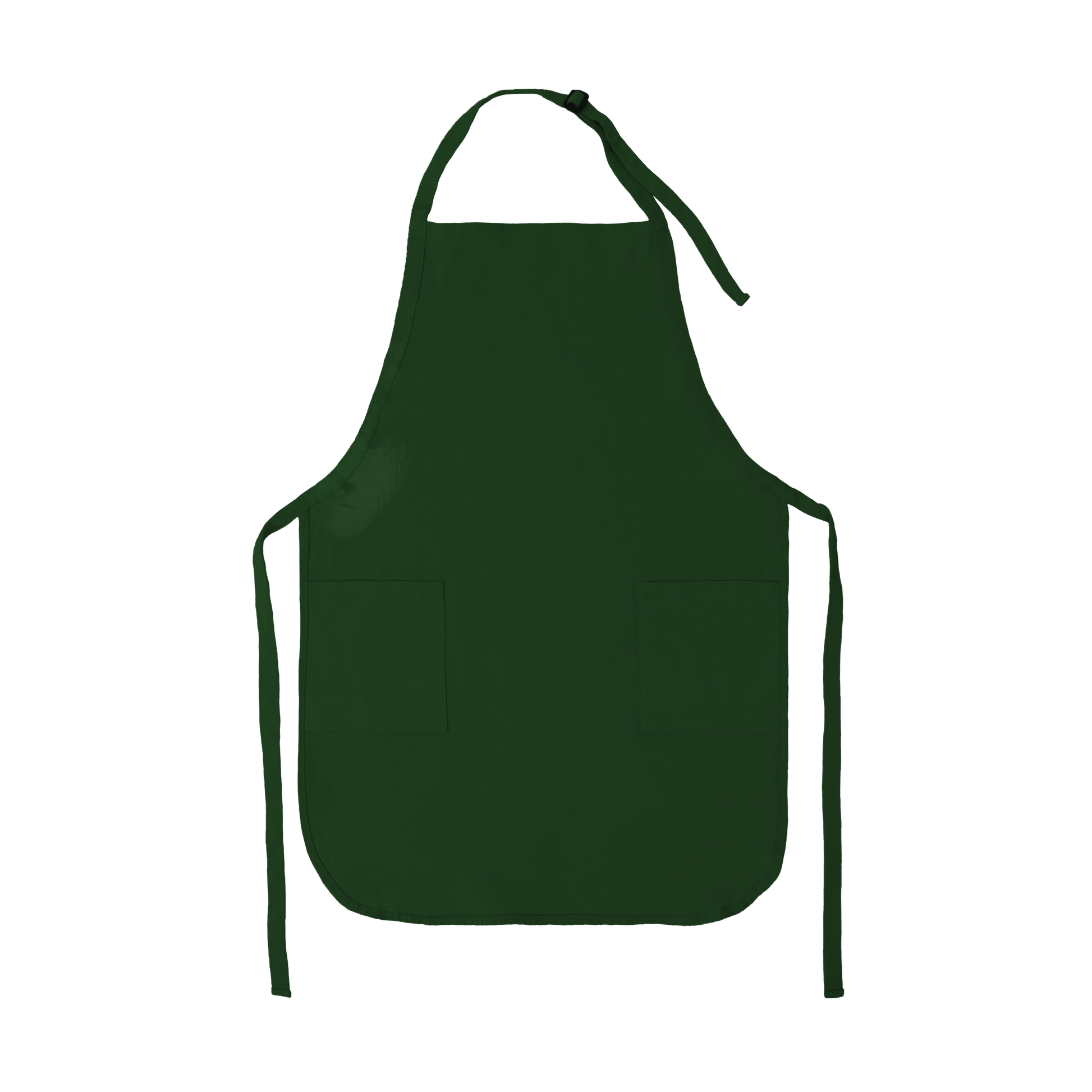 Apron with Patch Pockets Adjustable Neck Strap With Buckle