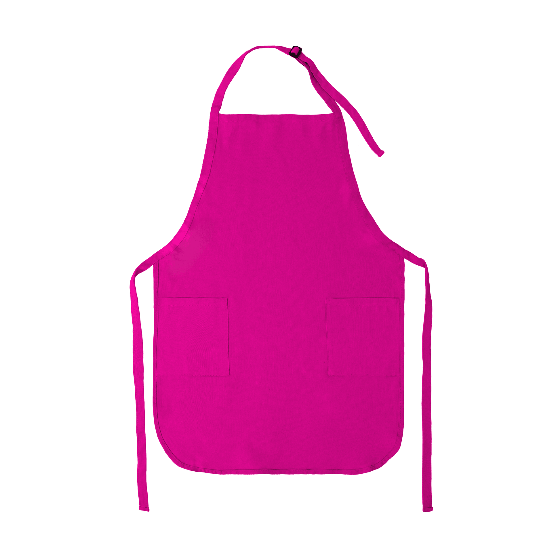 Apron with Patch Pockets Adjustable Neck Strap With Buckle