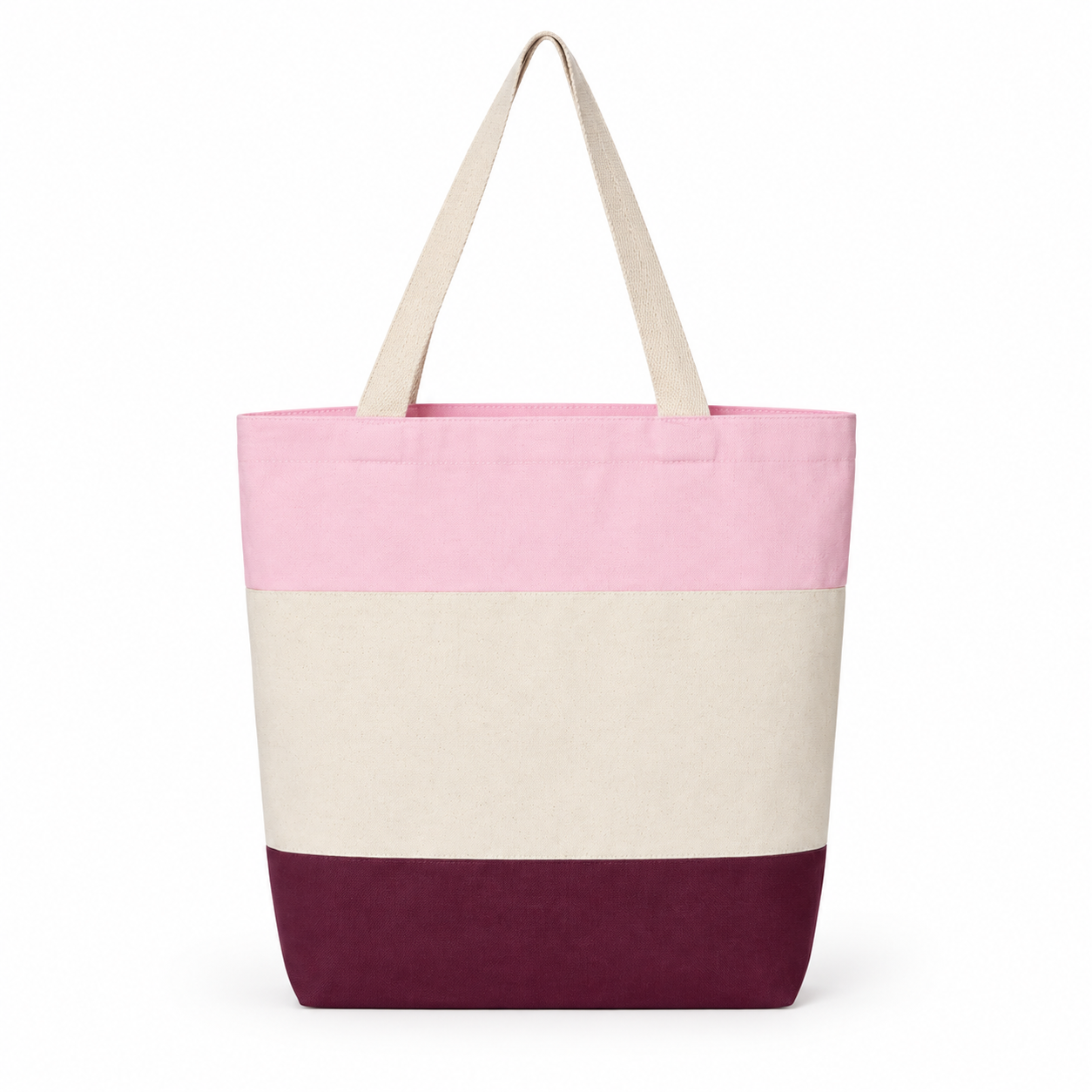 Cottonfelt Tri-Color Promotional Tote Bag