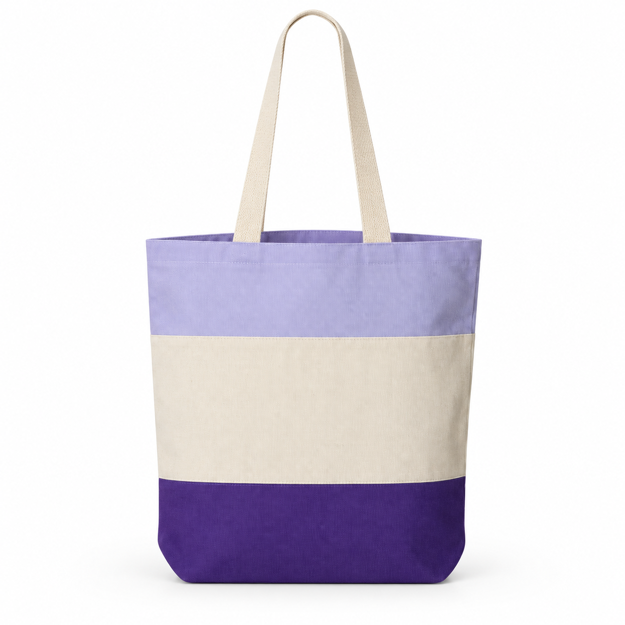 Cottonfelt Tri-Color Promotional Tote Bag